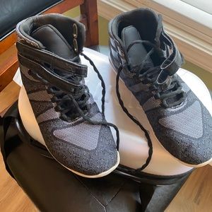 Nfinity athletic high tops (cheer) great condition barely worn with Nfinity case